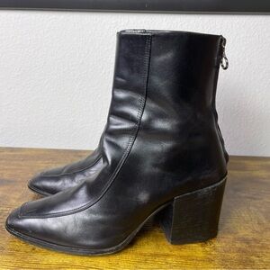 Aeyde Women's‎ Leandra Black Block Heel Boots Size 40